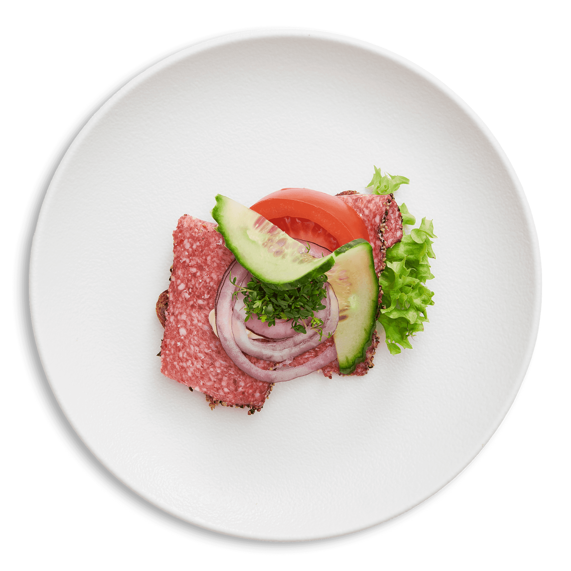 Peberspegepølse m. Mayonaise & Rødløg