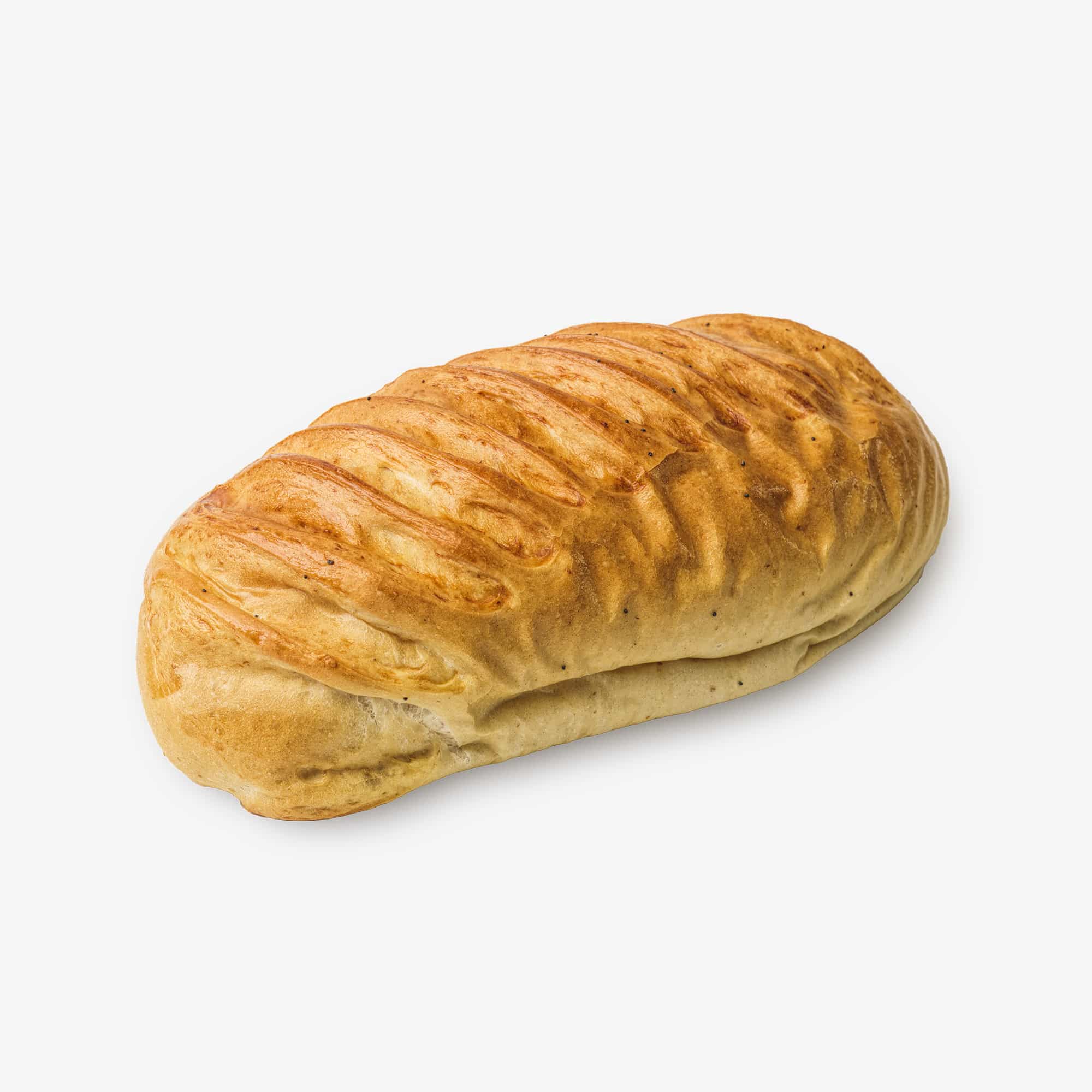 Lille hjemmebagt franskbrød u. birkes