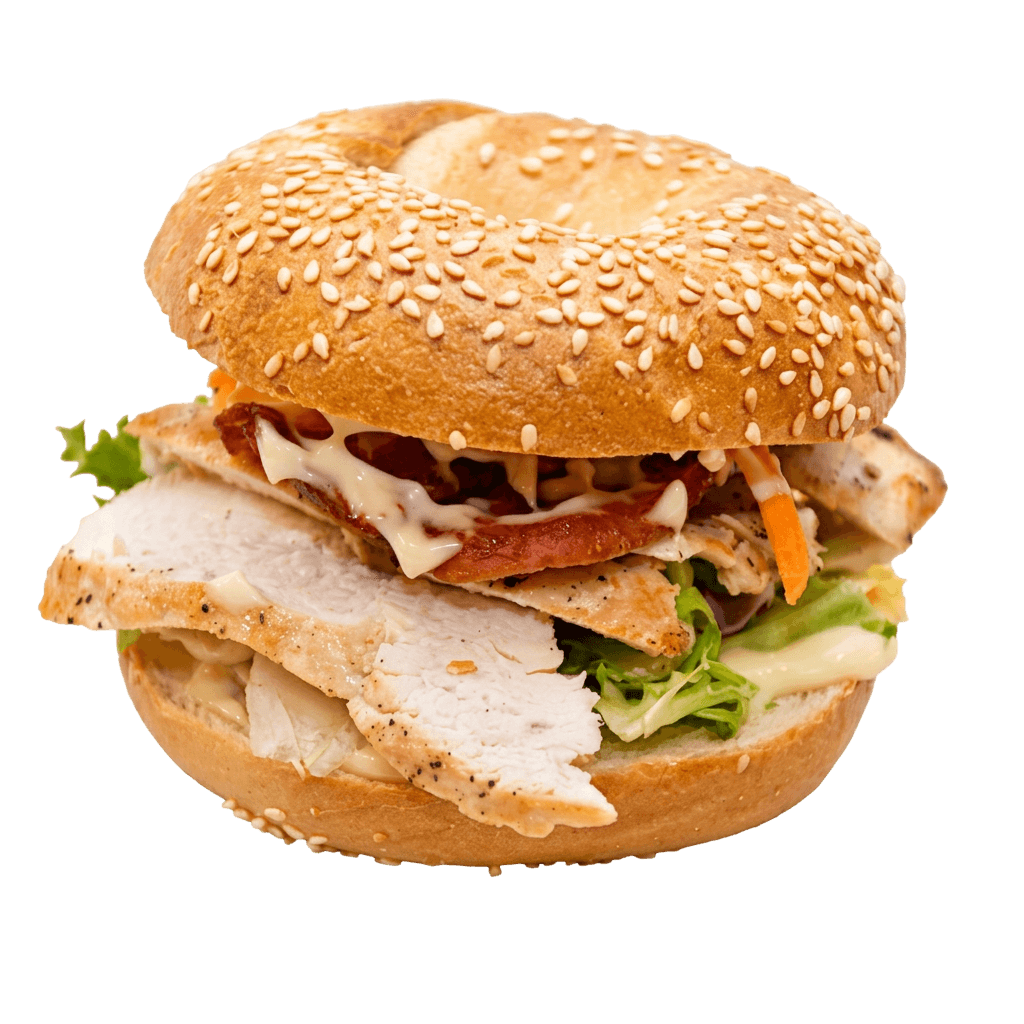 Bagel m. alm. kylling