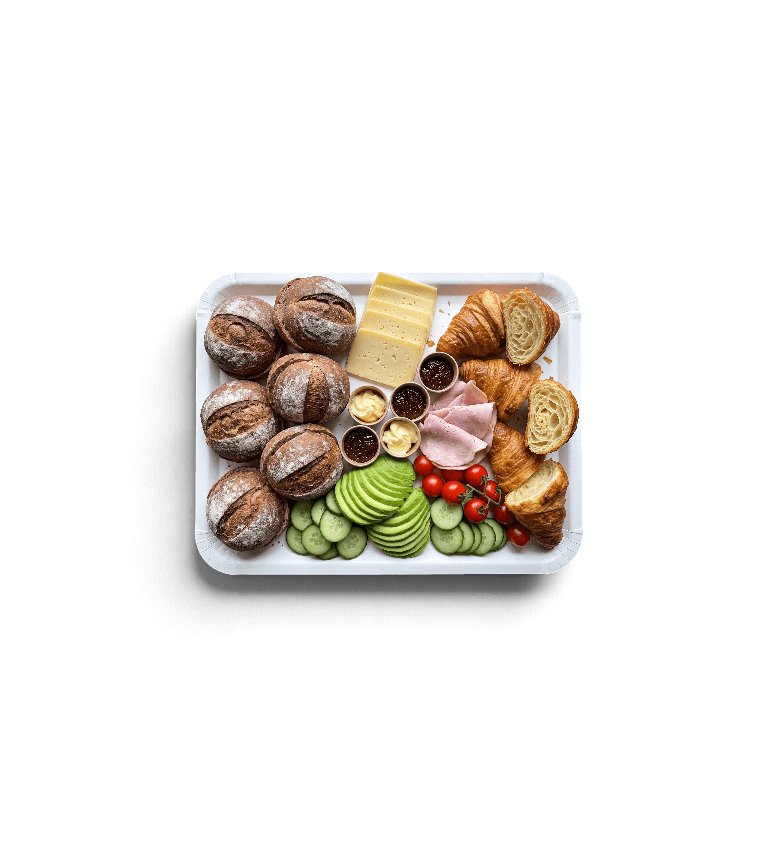 Breakfast Plate Cheese & Jam (til 5 personer)