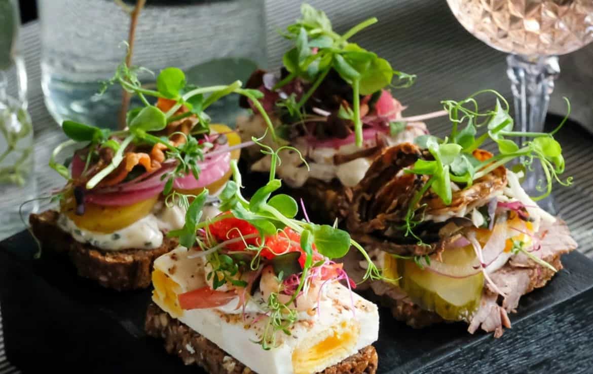 3x Mini Goumet Smørrebrød