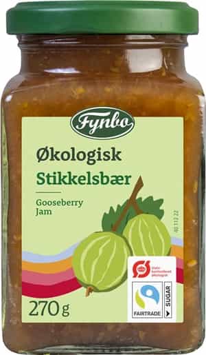 Fynbo Øko Marmelade Stikkelsbær 270 g.