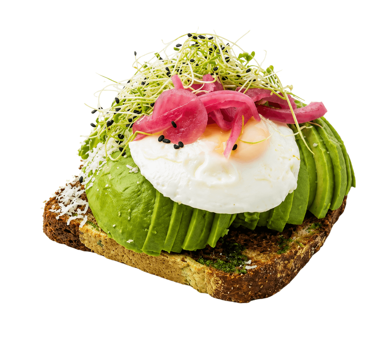Avokadomad med smilende æg 
