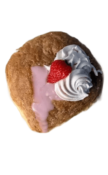 Fastelavnsbolle med Jordbær