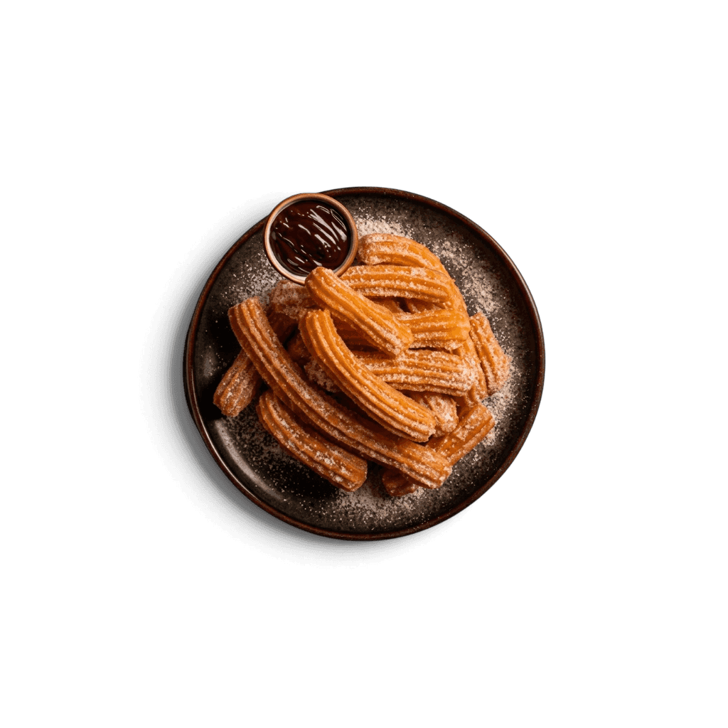 Churros med sukker eller kanelsukker