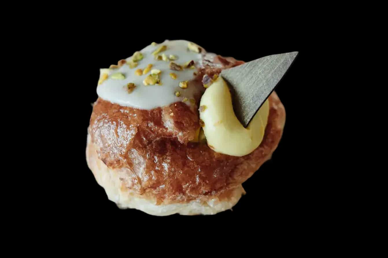 Fastelavnsbolle m/pistacie