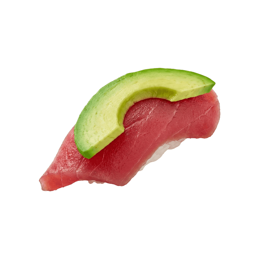 Tun med avocado nigiri