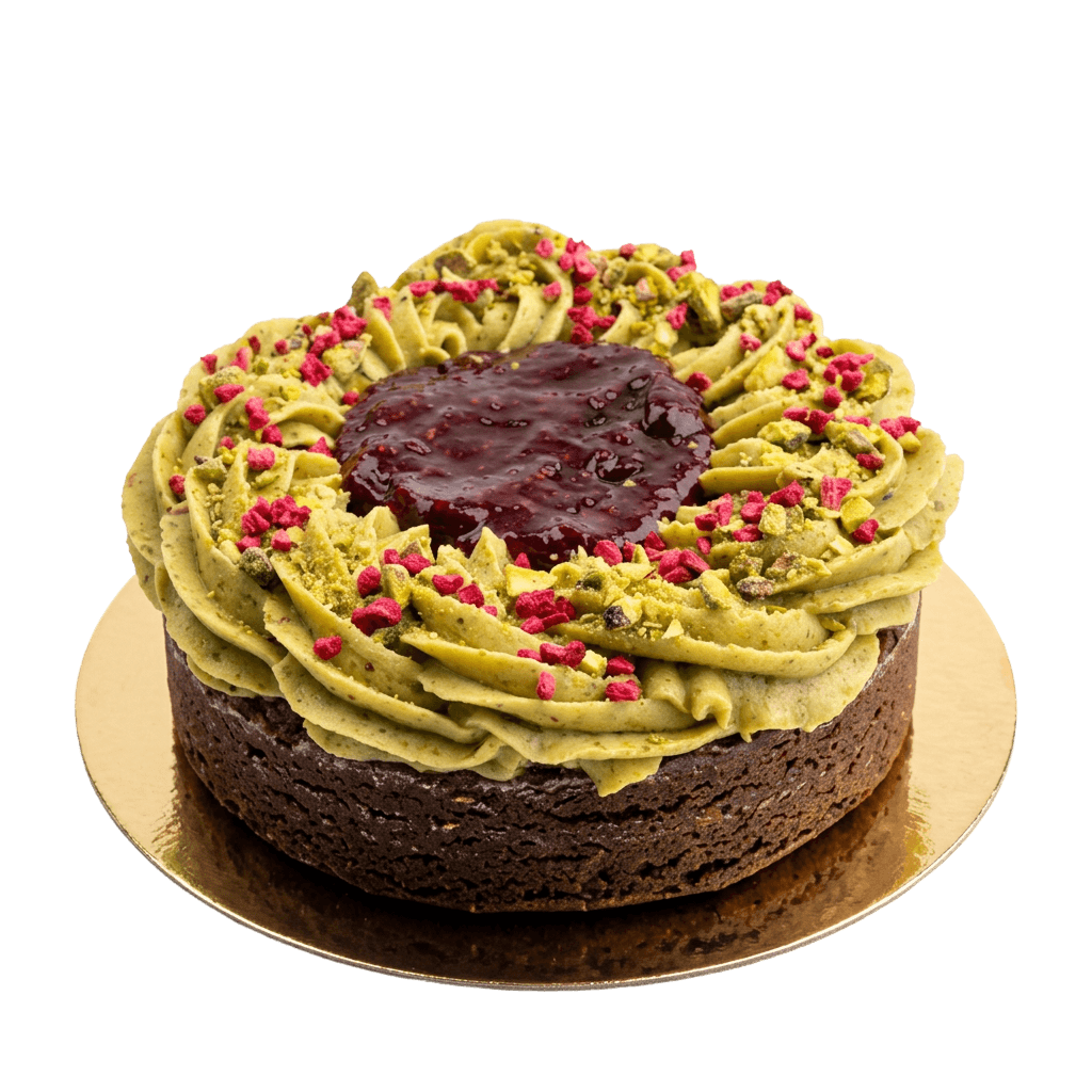 Brownie Pistachio Ganache 20cm (8/10 personer)