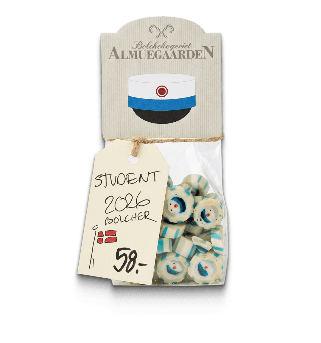 Studenterhue Blå