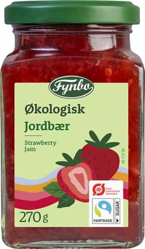 Fynbo Øko Marmelade Jordbær 270 g.