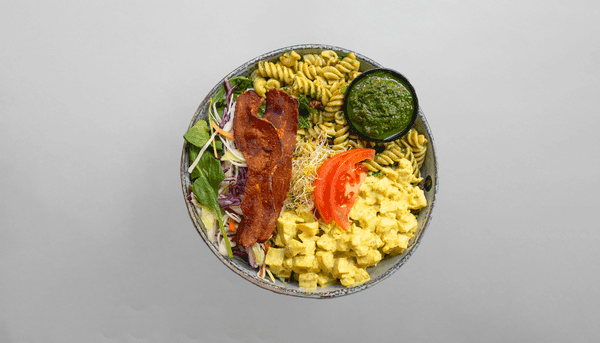 Kyllingekarry salat m/bacon