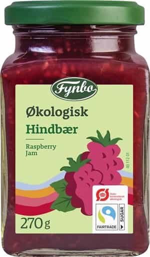 Fynbo Øko Marmelade Hindbær 270 g.
