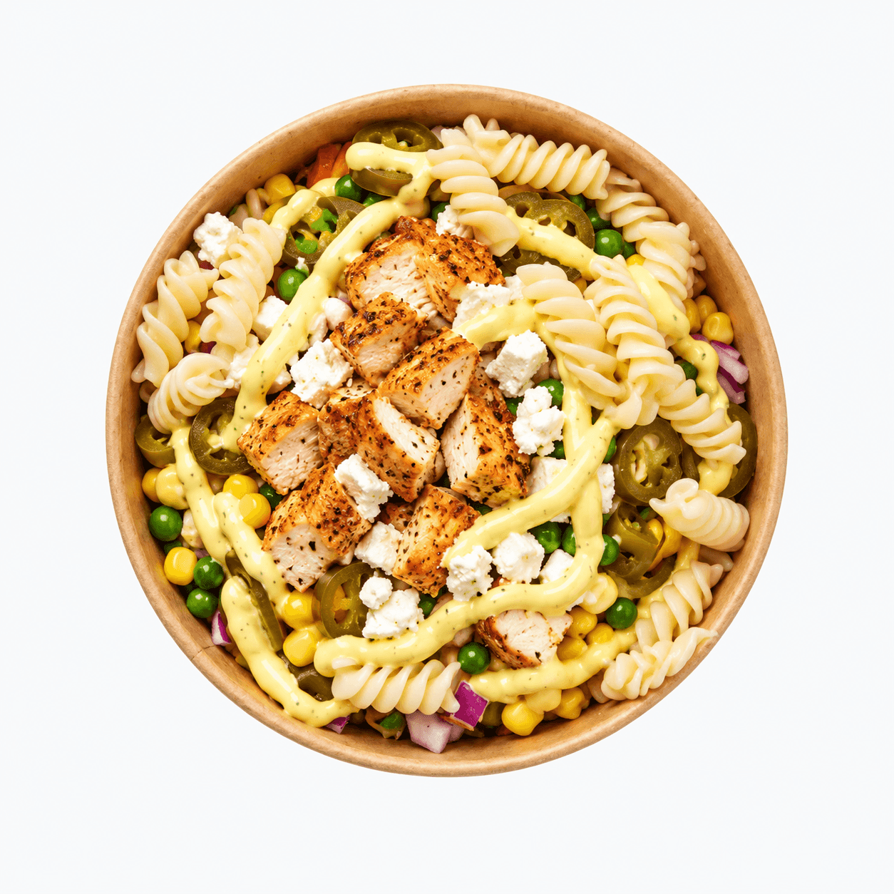 Pastasalat m. Almindelig kylling