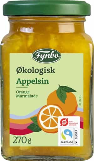 Fynbo Øko Marmelade Appelsin 270 g.