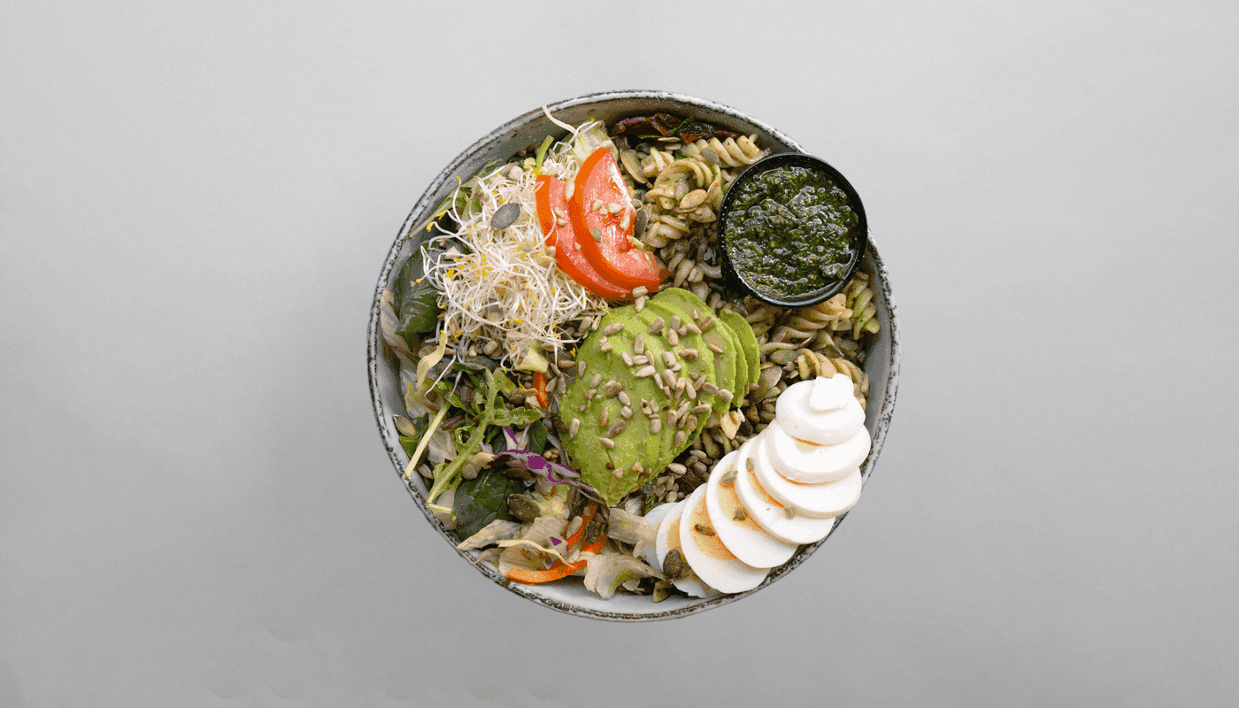 Lille Avocado salat m/honning-ristede kerner