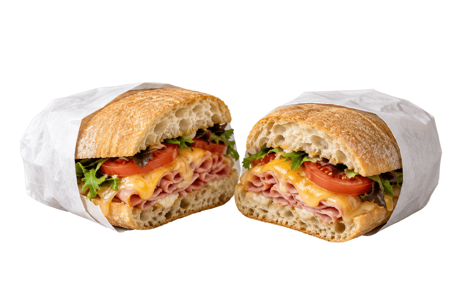 Panini with Ham, Cheese and Tomato