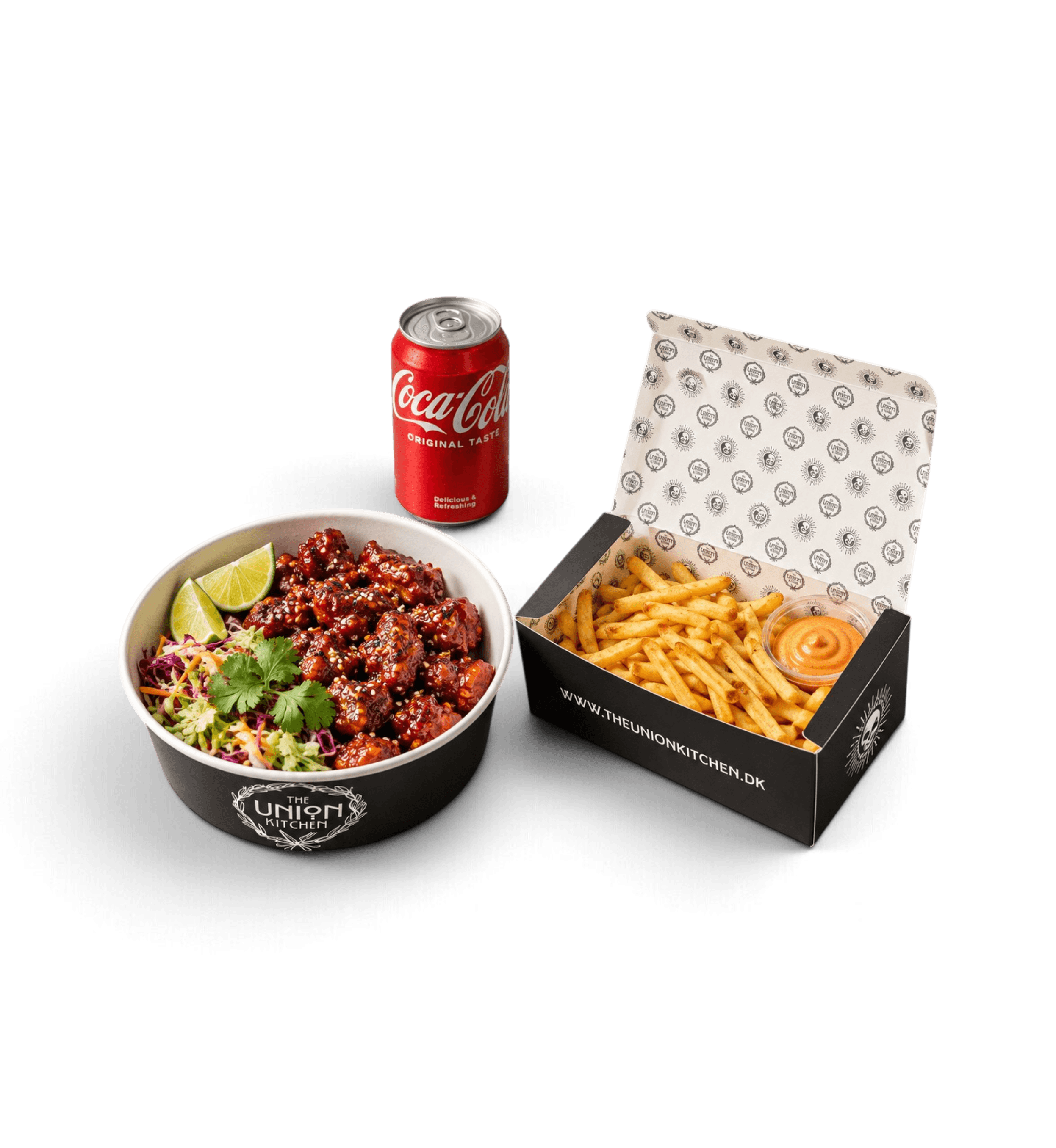 KOREAN SPICY GLAZED POPCORN CHICKEN COMBO