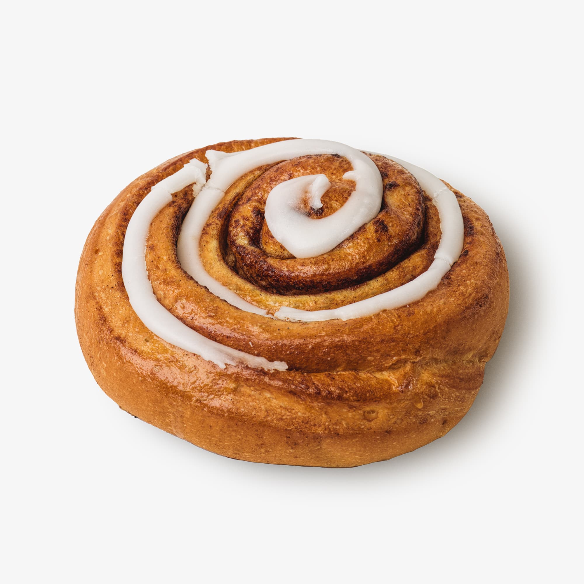 Sorgenfri snegl af bløddej m. hvid glasur