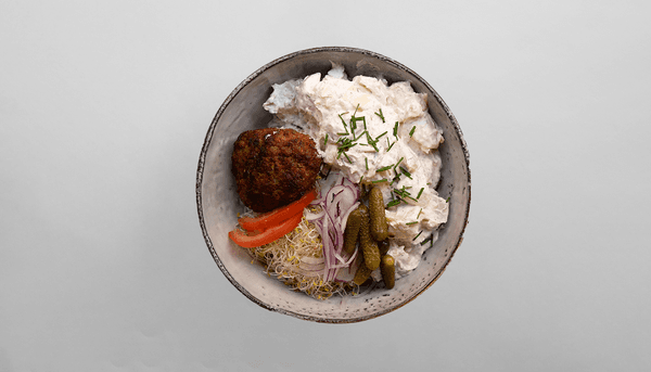 1 Frikadelle m/kartoffelsalat