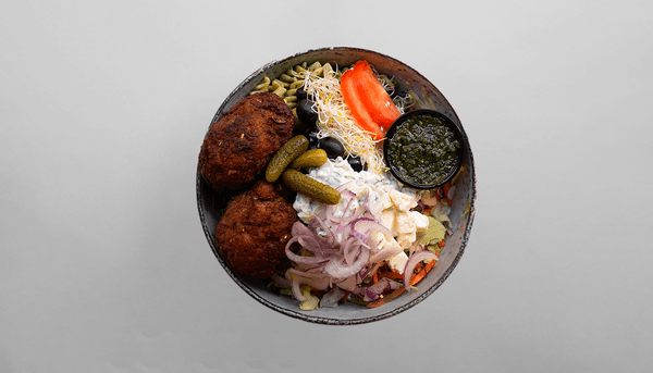 2 Frikadeller m/tzatziki