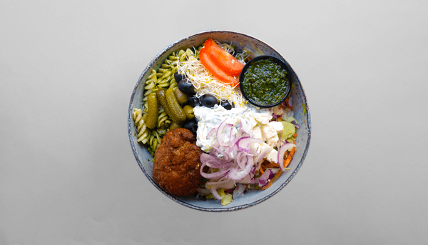 1 Frikadelle m/tzatziki