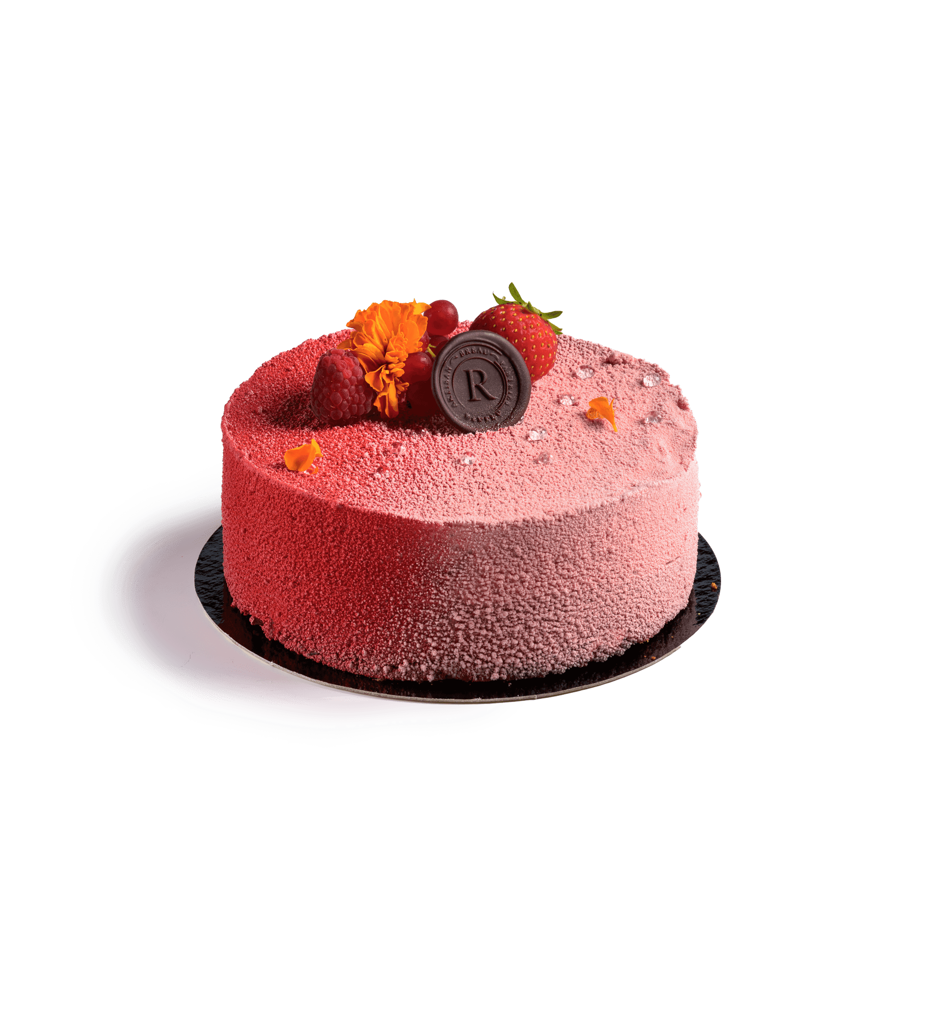 Jordbær og rabarber mousse